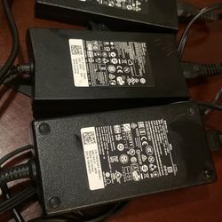 3 DELL HIGH WATTAGE LAPTOP CHARGERS