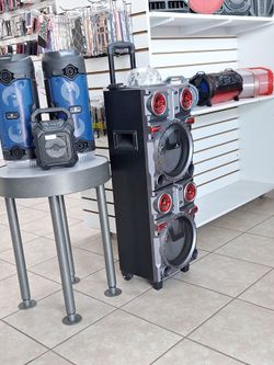 Large Portable Party Speaker with Disco Light