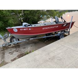 Aluminum Boat And Trailer 14.5 ‘ Boat
