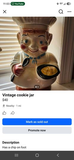 Vintage cookie jar