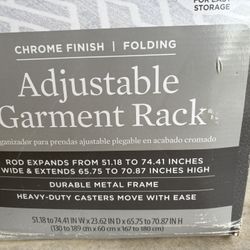 Adjustable Garment Rack With Wheels 