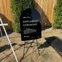 Unplugged Ceremony Sign 