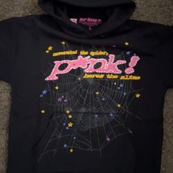 Sp5der P*nk Hoodie 'Black'