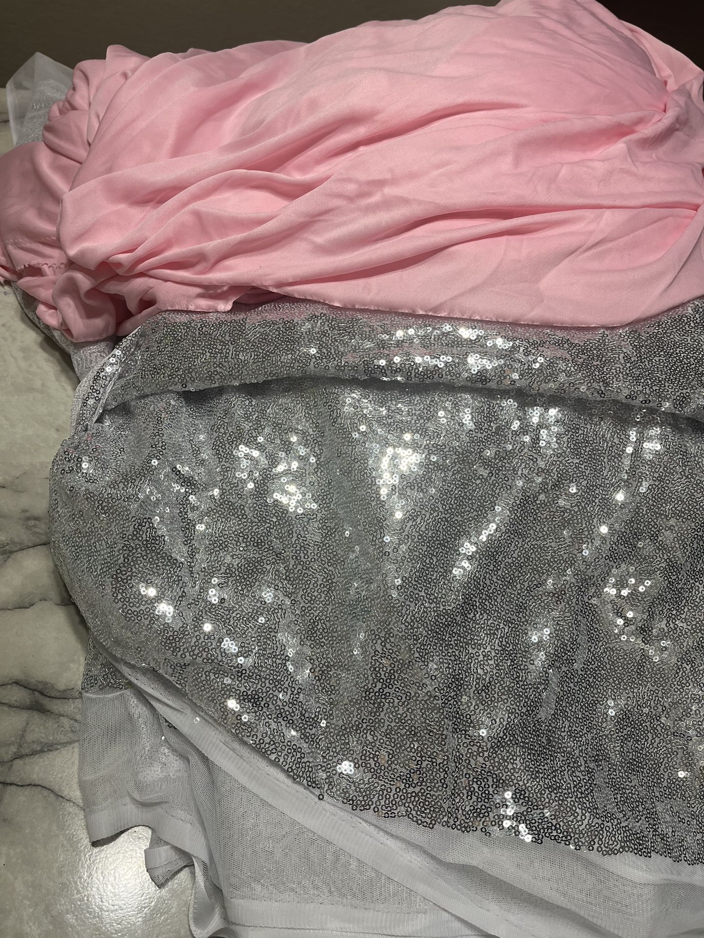 Silver Sequins Fabric