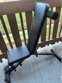 Adjustable weights bench $40 firm