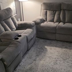 Recliner Sofa and Love Seat - Ashley Furniture