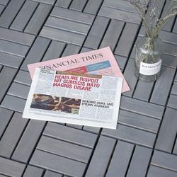 12 in.x12 in.Gray Square Acacia Wood Interlocking Flooring Deck Tiles Checker Pattern Outdoor Patio(40 Tiles)