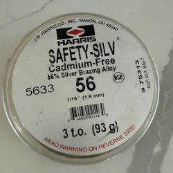 1/16" Safety-Silv High-Silver (56%), 3 Troy Oz