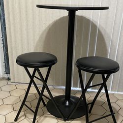Kitchen Pub Table with 2 Stools