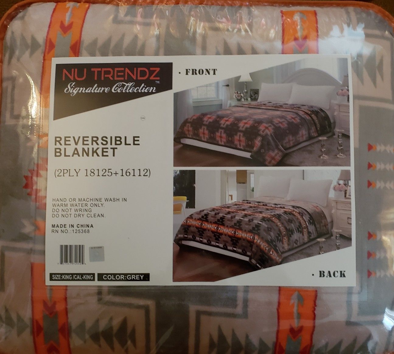 Nu Trendz Signature Collection King Size, Reversible Blanket