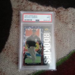 Michael Jordan Rookie Baseball Card  Psa Graded