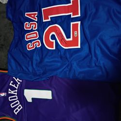 Sammy Sosa & Devin Booker Jersey's 