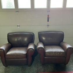 Matching Leather Chairs