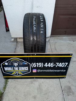 1 USED TIRE 225/45/17 MICHELIN PILOT SPORT ALL SEASON $50 CASH PRICE MOUNTED & BALANCE