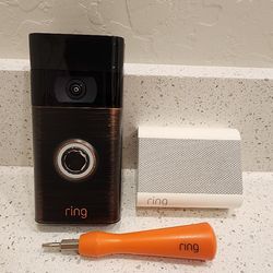 Ring Video Doorbell - 1080p HD video, privacy controls, easy installation – Venetian Bronze