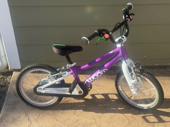 Woom 2 14 inch light weight aluminum kids bike in great shape