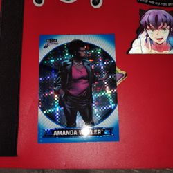 Amanda Waller 2025 Fleer Brilliants Superman #61 Blue X-Ray /999