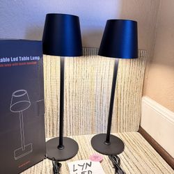 Table Lamp Rechargeable 2pack 