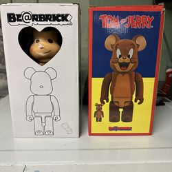 400% Only FLOCKY Jerry and Monkey Chen Clot Bearbrick