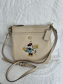 Coach X Disney Leather Minnie Crossbody Bag (Like New) 