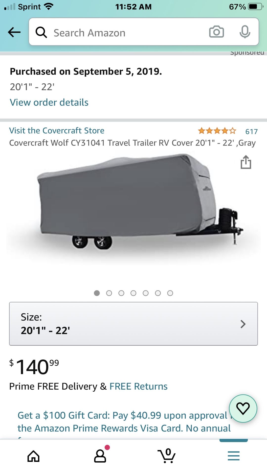 Travel Trailer Cover