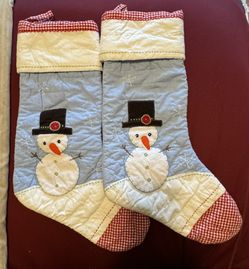 2 PBK Snowman Stockings