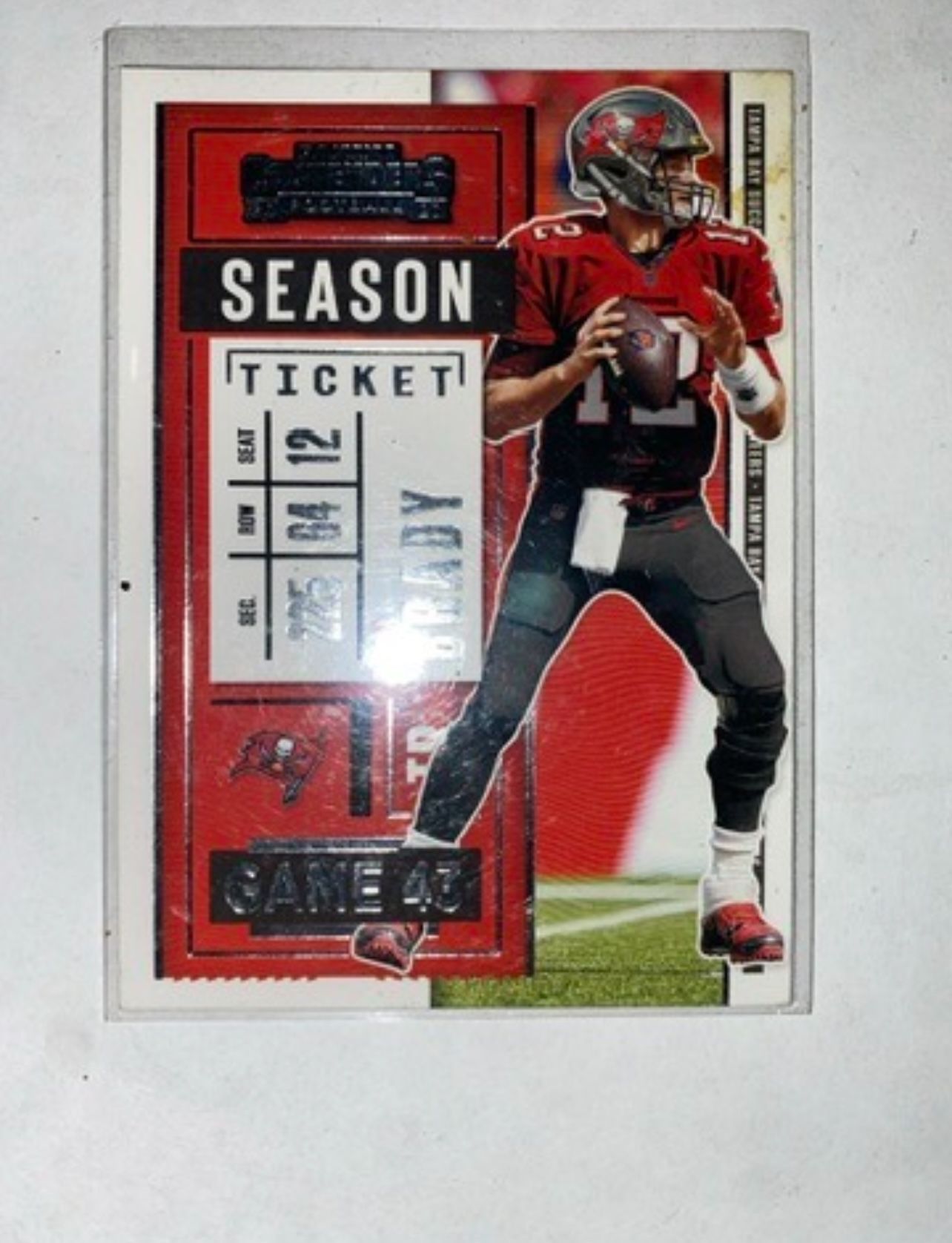 2020 Panini Contenders Season Ticket Tom Brady Game 43 Buccaneers