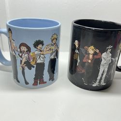 My Hero Academia  Coffee Mug  The black mug has the mistreated design, detail in photos