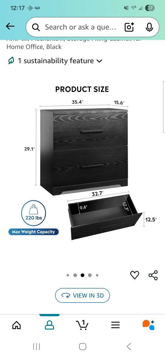 File Cabinet Never Opened Box