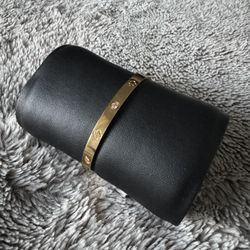 Clovers Gold Cuff Bracelet (Gold Plated)