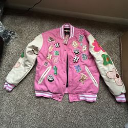 Pink Varsity Jacket 