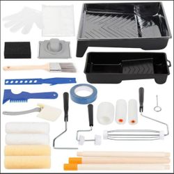 NEW 25 Piece Painting Tools Paint Roller DIY Home Improvement Supplies brushes sanding block
High quality and durable painting tools
Indoor/outdoor 