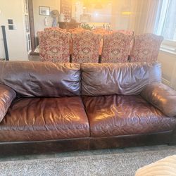 2matching Genuine Leather Sofas