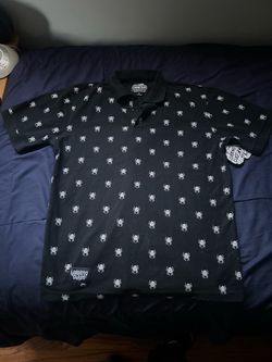 Lurking Class Spider skull Print Polo Shirt