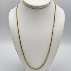 10kt Gold Wheat Link Chain 5.5G 22"