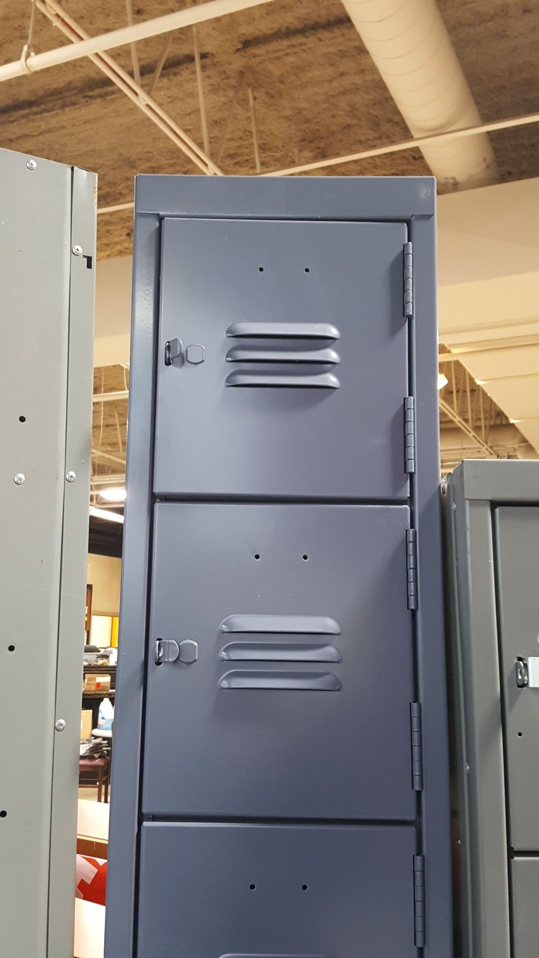 Blue lockers