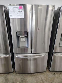 LG 3Door French door Standard Depth refrigerator dual ice maker 28cu