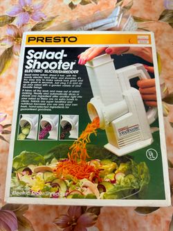 Presto SaladShooter Electric Slicer & Shredder with Box & Manual