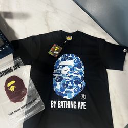 Brand new Blue/Black BATHING APE T-Shirt