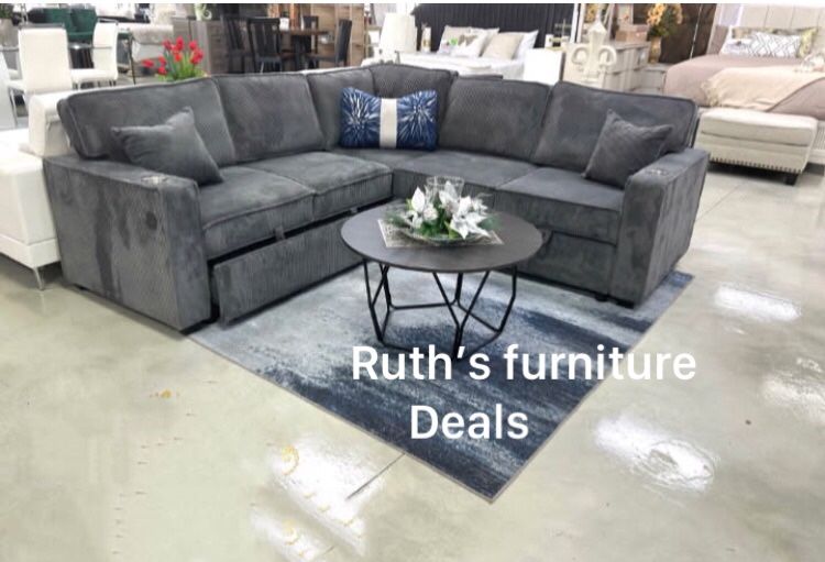 2-Pc Convertible Sectional Sofa Set