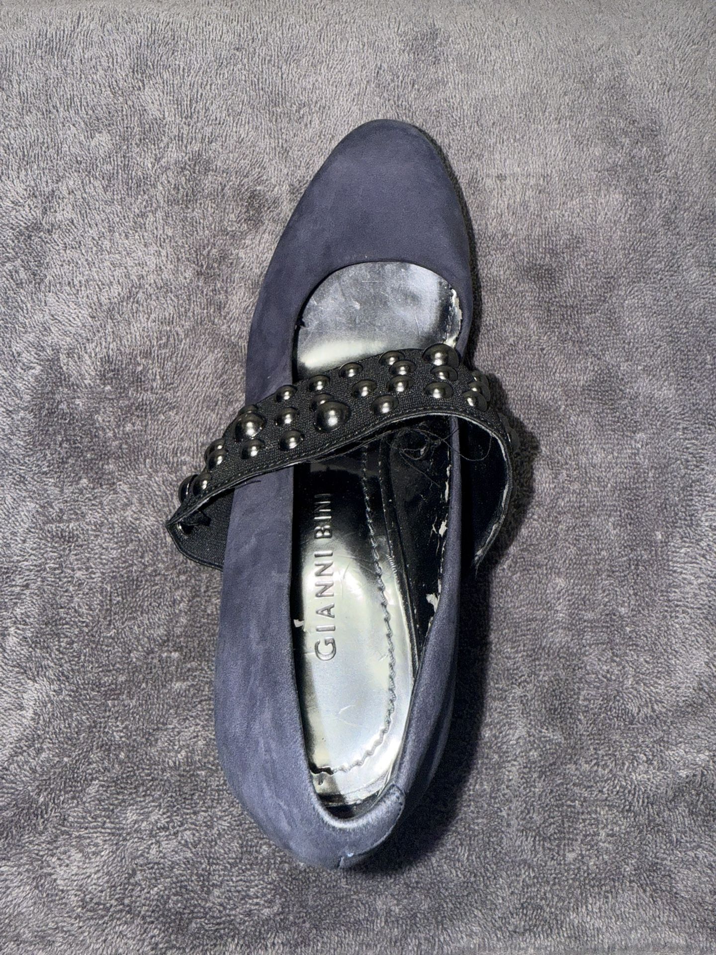 Gianni & Bini Women's Blue & Black Y2K Heels | Size : 6.5 | $20