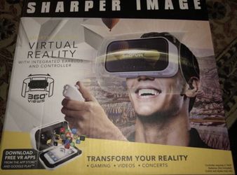 Sharper Image Virtual Reality Integrated Earbuds and Controller