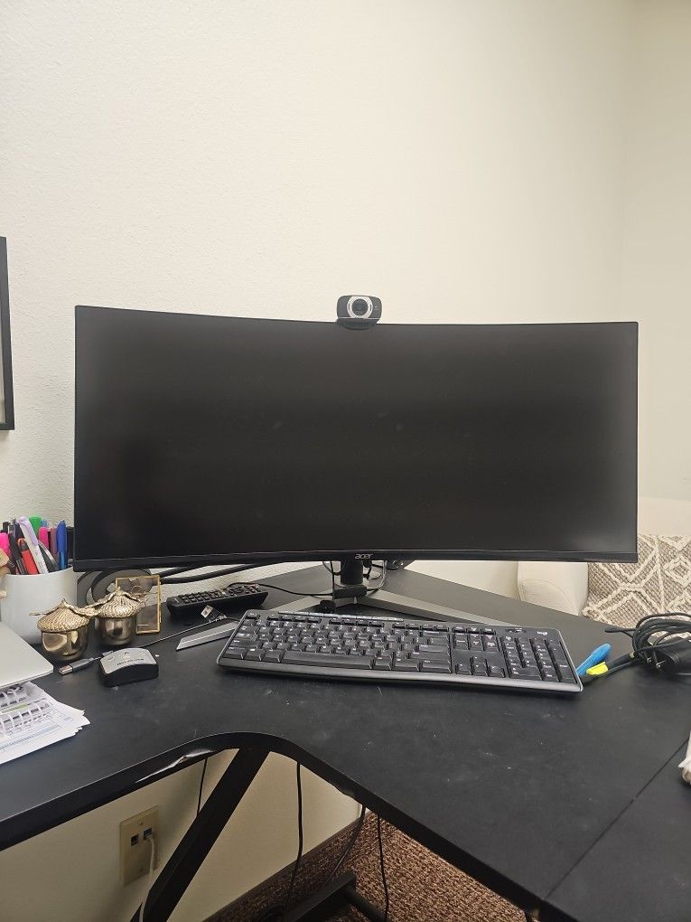 Acer - Nitro Gaming 34” Curved QHD 180Hz 1ms FreeSync Premium Gaming Monitor (DisplayPort, HDMI) - Black