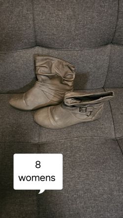 Grey Boots 8 Women 