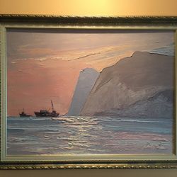 Paint. Canvas. Oil. 16/20 inch. Price $150