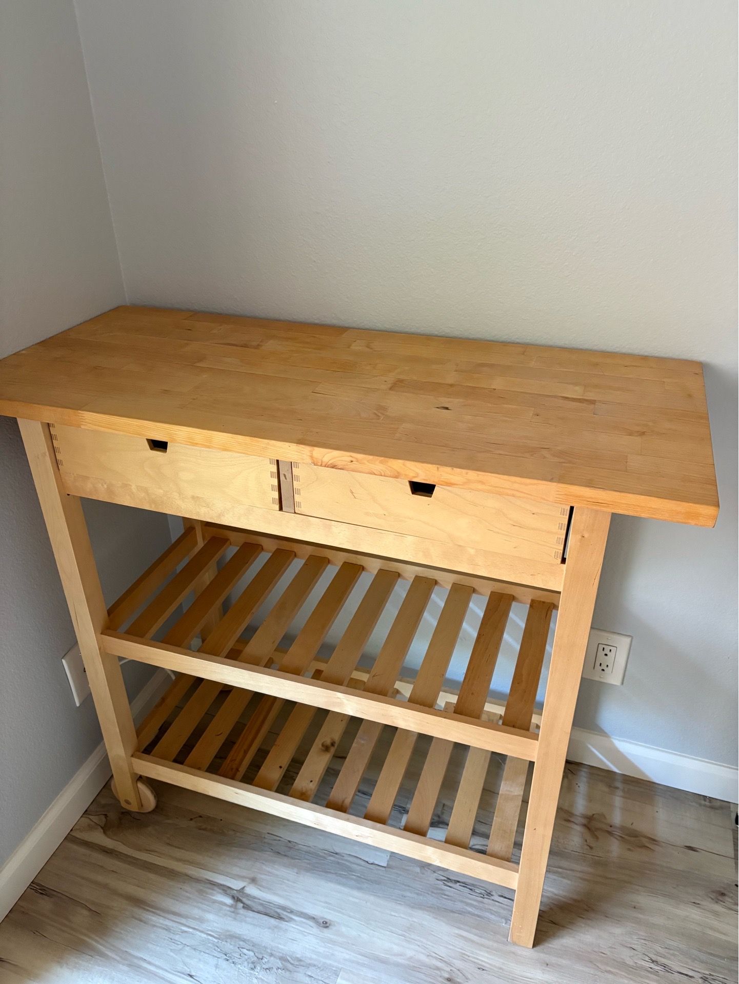 Wooden Bar Cart