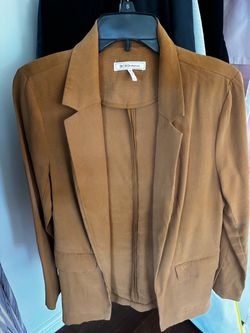 BCBGeneration Camel Open-Front Blazer
