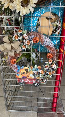 Fall Harvest Welcome Wreath