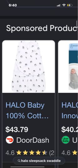 Halo sleep safe swaddle