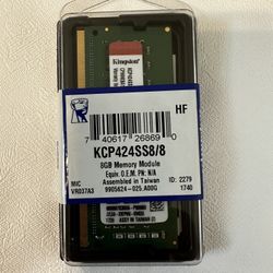 8GB RAM Kingston DDR4 2400MHz Notebook Memory 260-Pin (NEW)